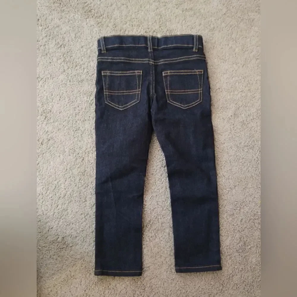 OshKosh B'Gosh Boys Kids Jeans Size 4R Skinny Raw Denim Blue BRAND NEW NO TAGS